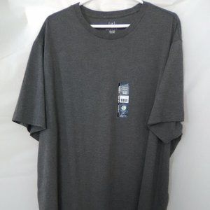 George Men's Solid Crew Short Sleeve T-shirt Color Gray Size 3XL